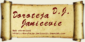 Doroteja Janićević vizit kartica